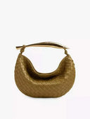 Orla woven handbag with gold-tone stainless steel hardware and spacious interior