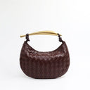 Orla woven leather handbag with gold-tone stainless steel hardware and spacious interior